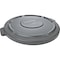 Rubbermaid Commercial BRUTE Brute 32-Gallon Container Flat Lids, Gray, Plastic, 6 PK RCP263100GYCT - alternate 1